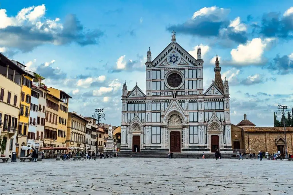 Alle bezienswaardigheden in Florence, of in het Italiaans, Firenze 17 Basilic Santa Croce Firenzi