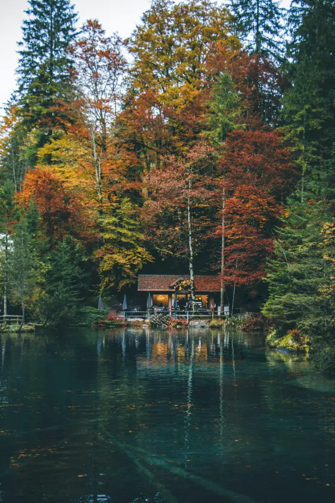 De mooiste meren Zwitersland 14 Blausee, een van de mooiste meren van Zwitserland